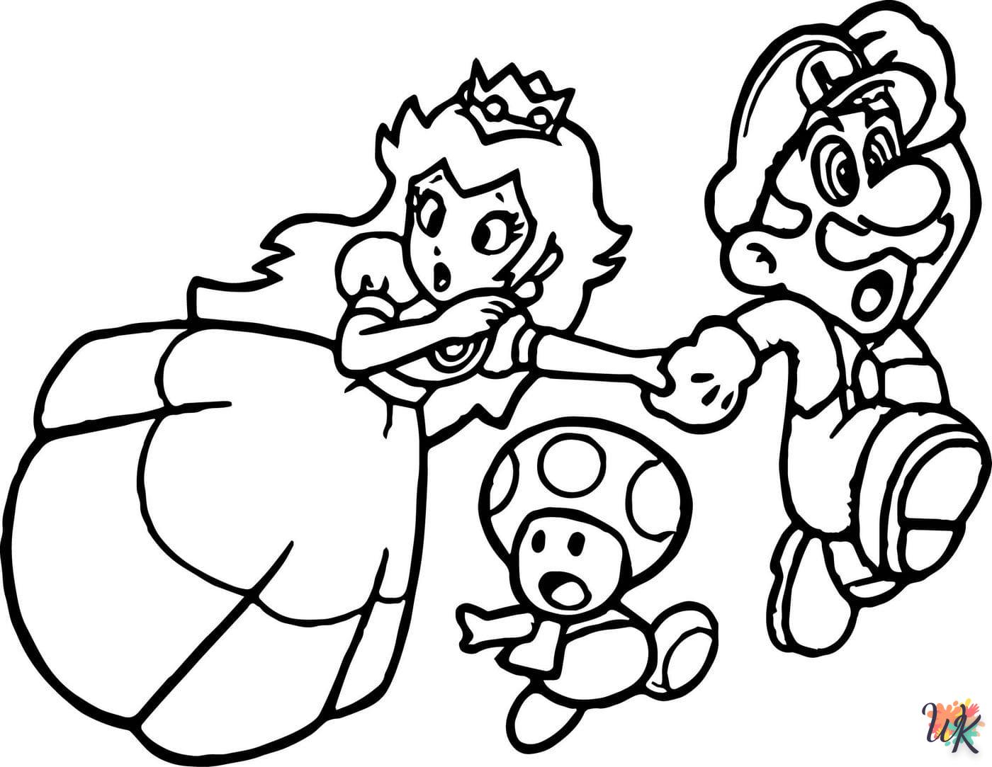 coloriage Super Mario  pour enfant de 2 ans 1