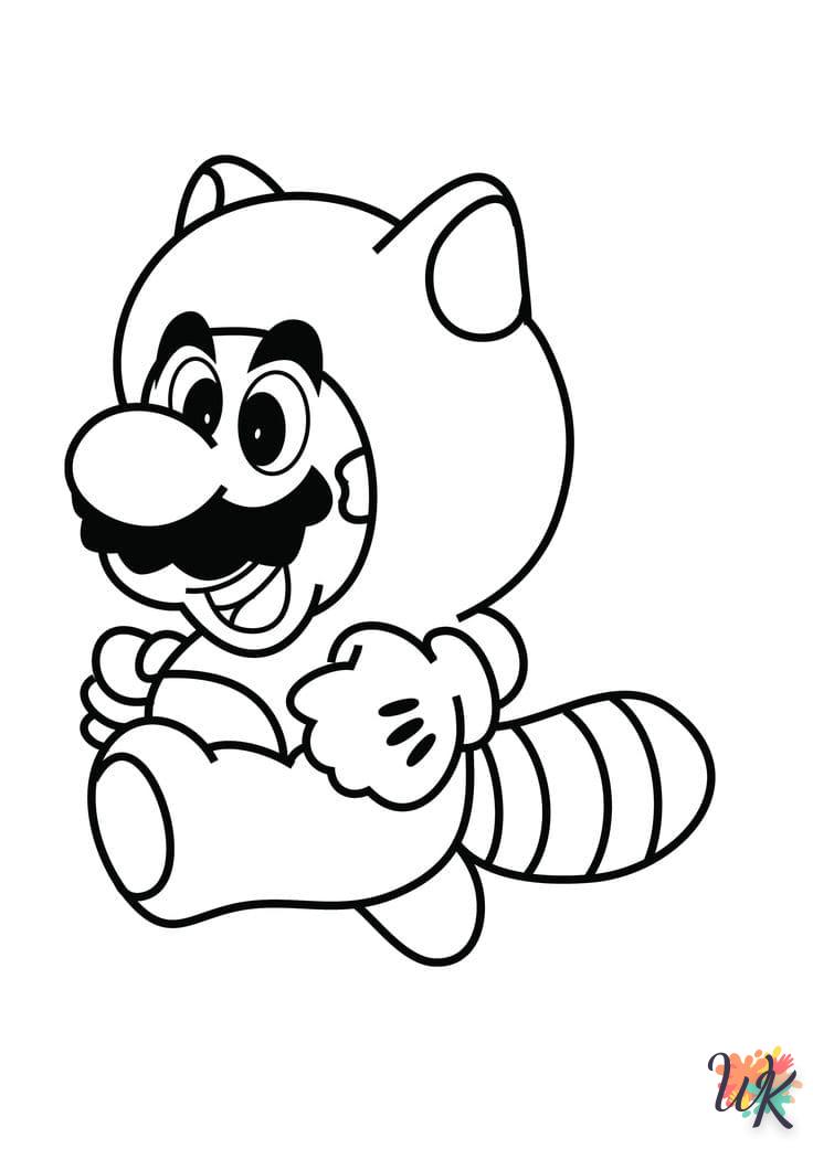 coloriage Super Mario  d'enfant a imprimer 1