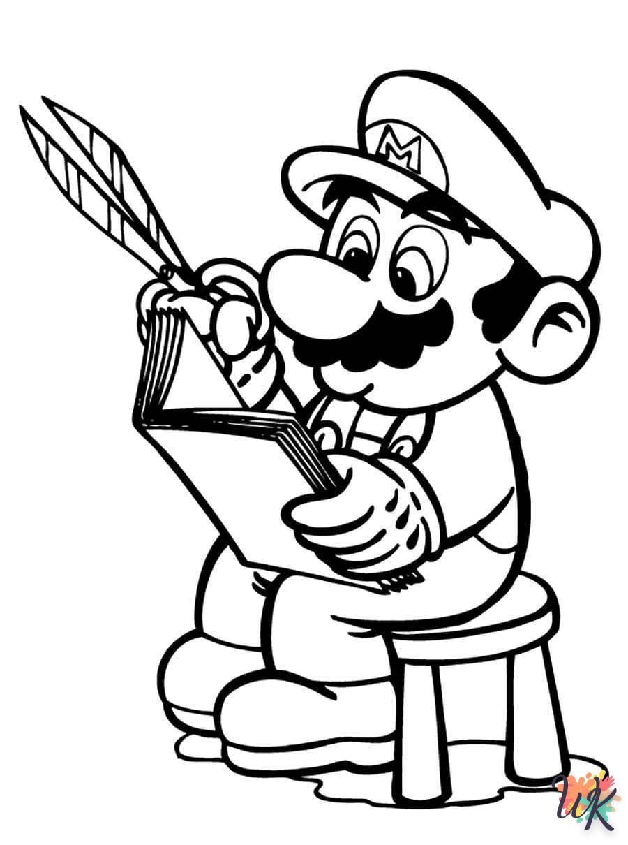 coloriage Super Mario  pour enfant de 2 ans