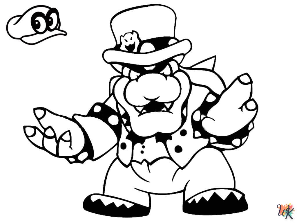 coloriage Super Mario  pour enfant de à imprimer 1