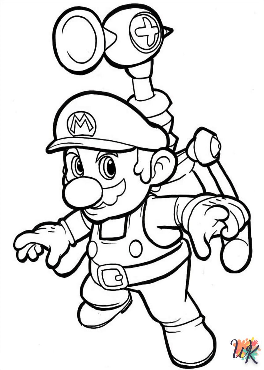 coloriage Super Mario  enfant 2 ans a imprimer 1