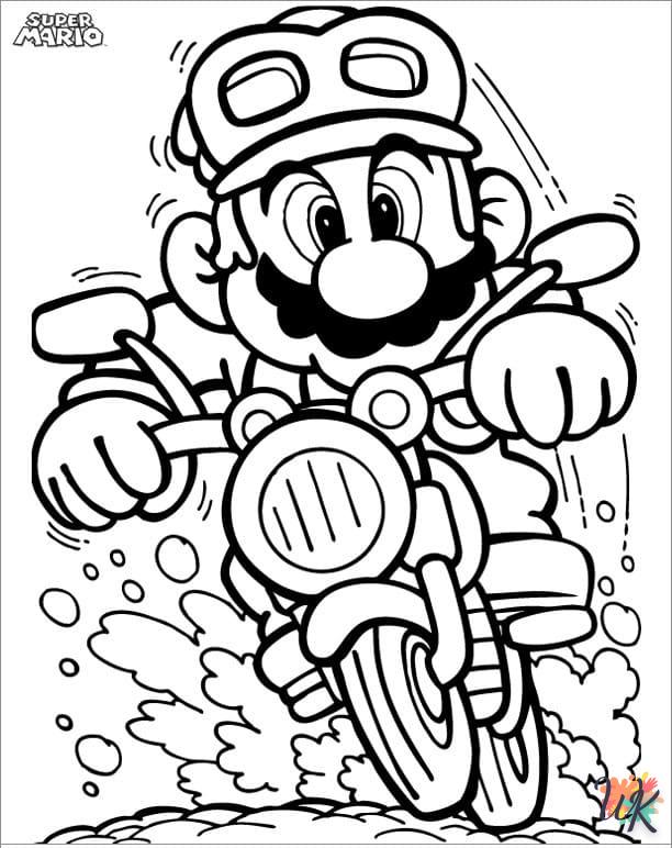 coloriage Super Mario  et apprentissage