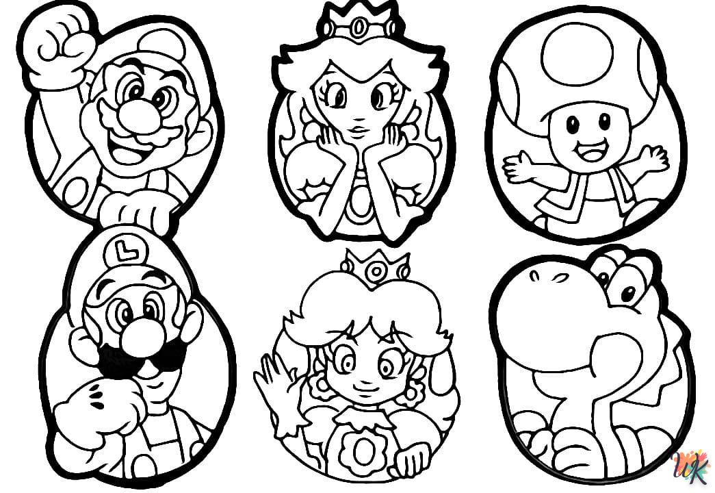 coloriage Super Mario  à imprimer pdf gratuit 2
