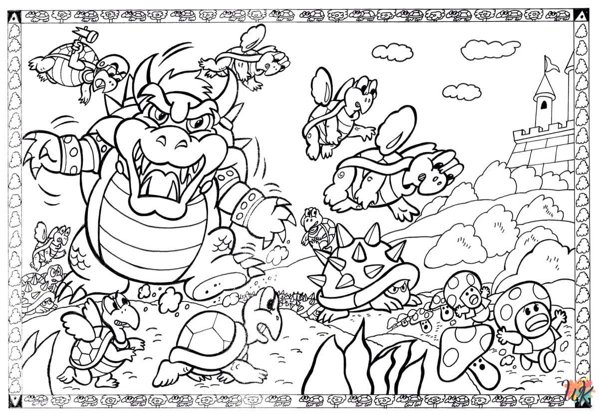 coloriage Super Mario  à imprimer pdf gratuit