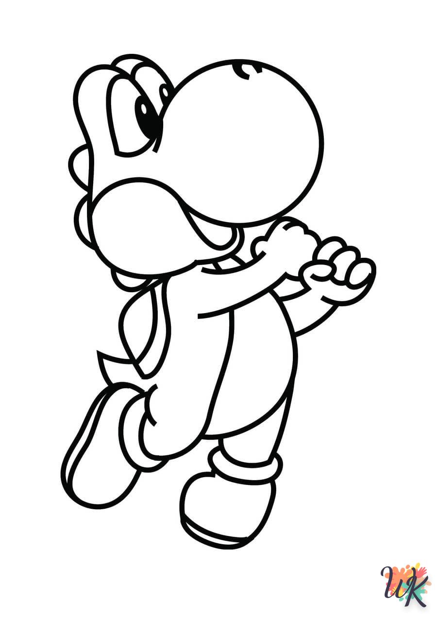 imprimer coloriage Super Mario  gratuit