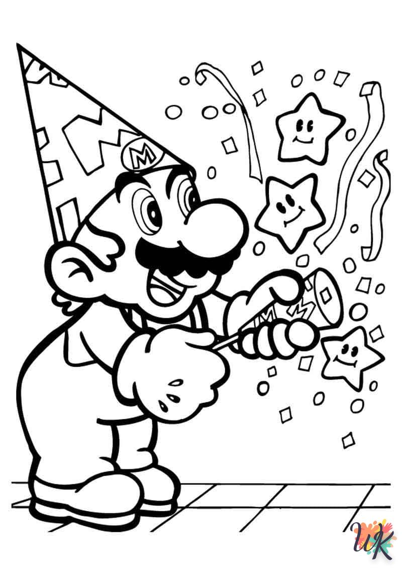 coloriage Super Mario  en ligne gratuit pour 12 ans