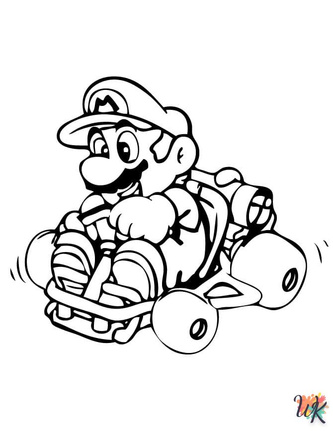 coloriage Super Mario  pour enfant gratuit