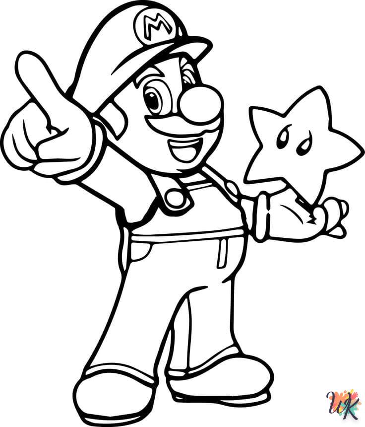 coloriage Super Mario  en ligne maternelle