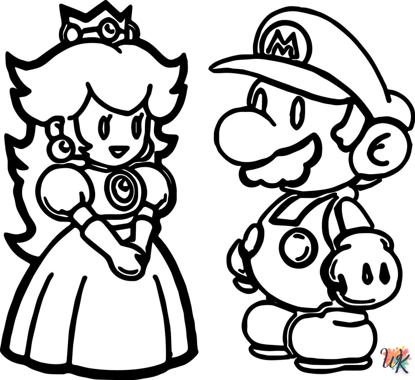 imprimer coloriage Super Mario  pour enfant