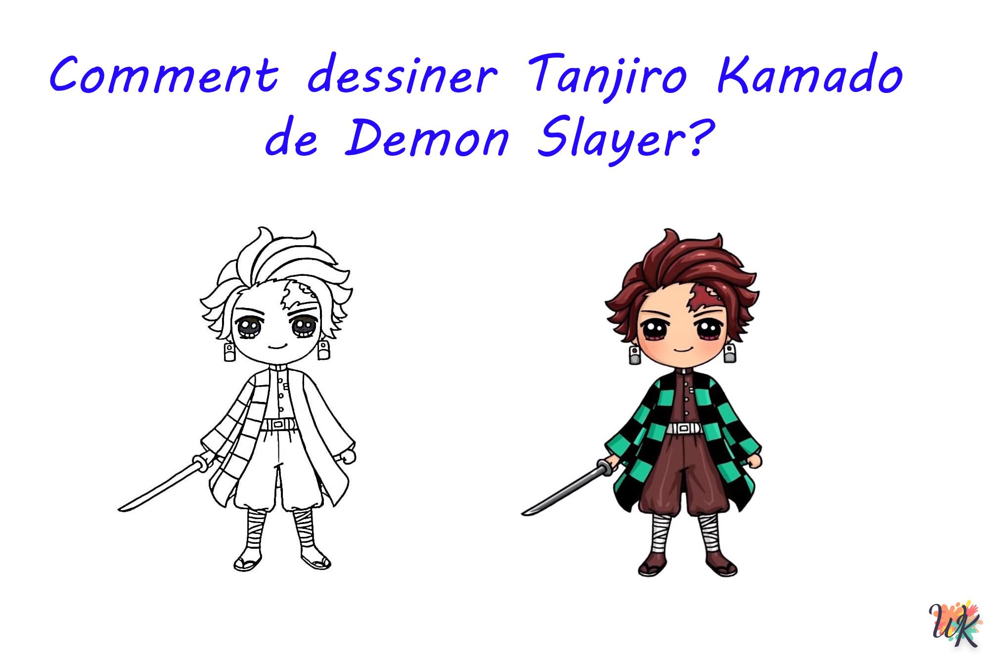 Wie man zeichnet Tanjiro Kamado von Demon Slayer?