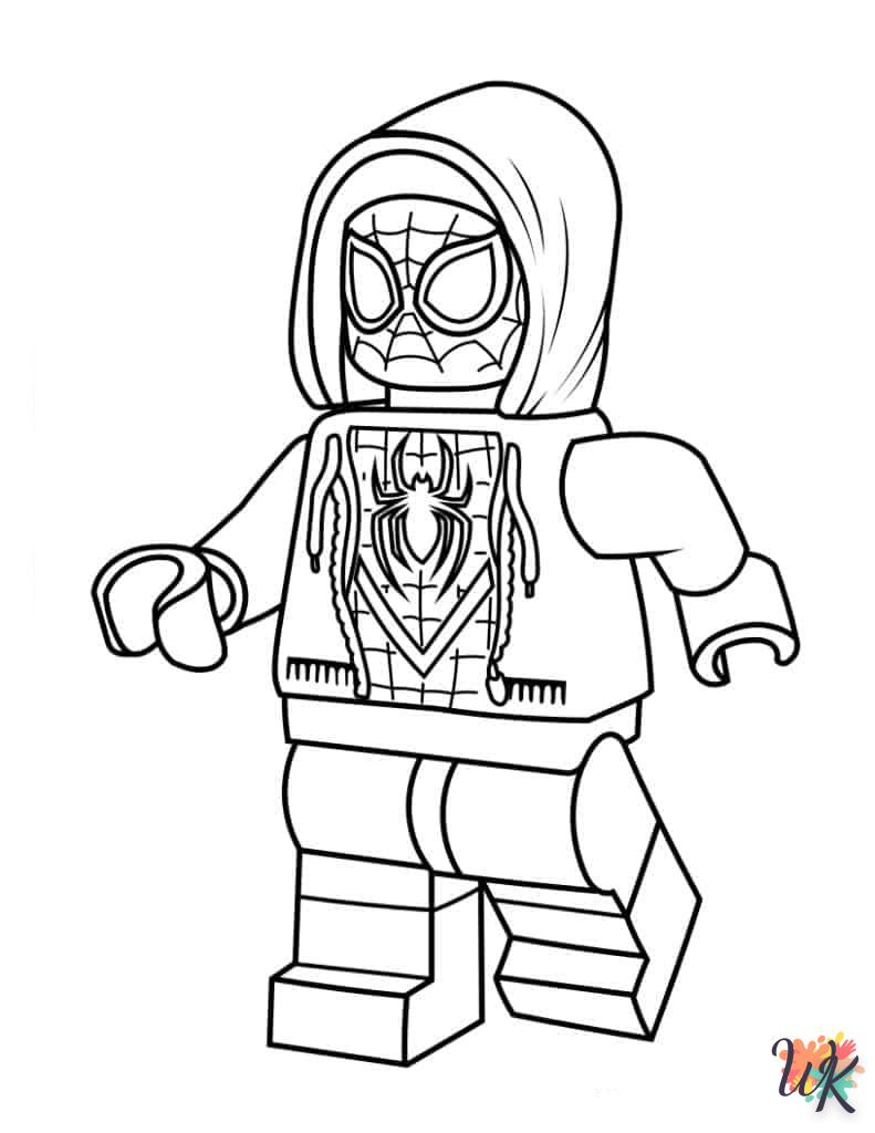 coloriage Spider Verse  a imprimer enfant 6 ans