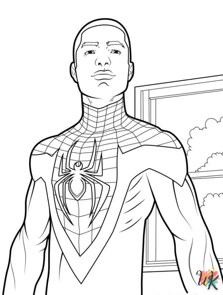 coloriage Spider Verse  enfant à imprimer