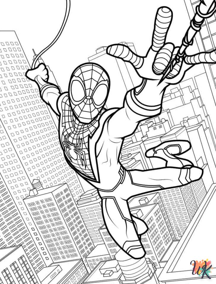 coloriage Spider Verse  enfant 8 ans a imprimer 1