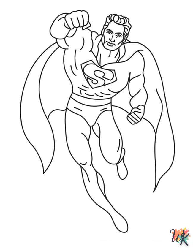 coloriage Superman  pour enfant de 7 ans