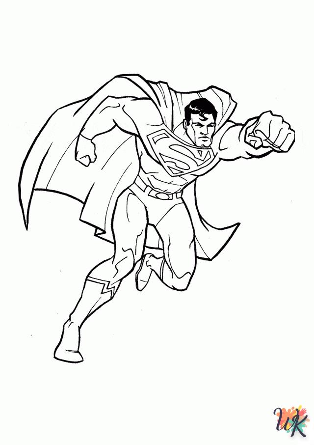 coloriage Superman  a imprimer enfant 10 ans