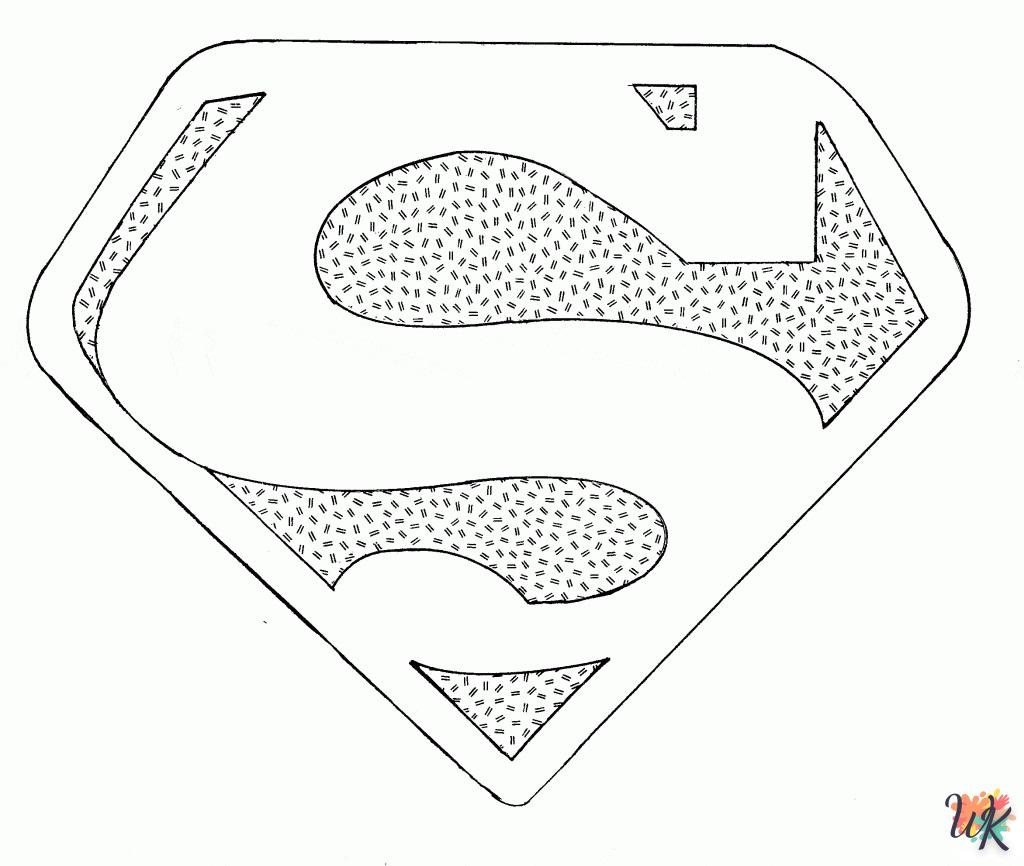 imprimer coloriage Superman  pour enfant