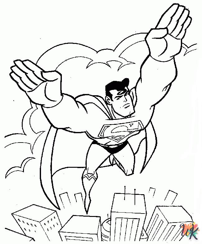 coloriage Superman  pour enfants à imprimer