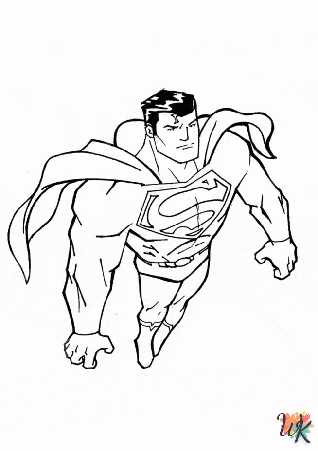 télécharger coloriage Superman  gratuit