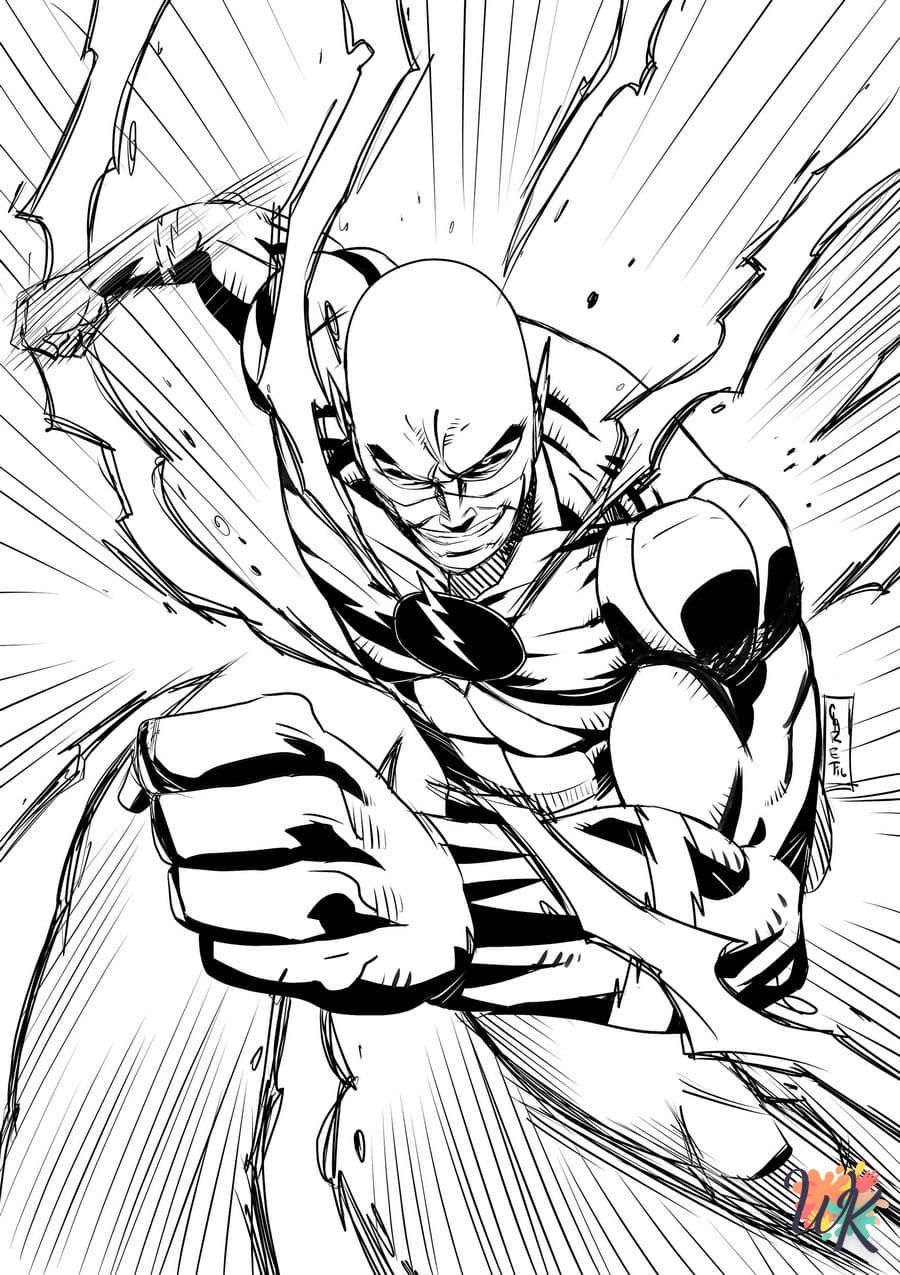 coloriage The Flash  en ligne à imprimer