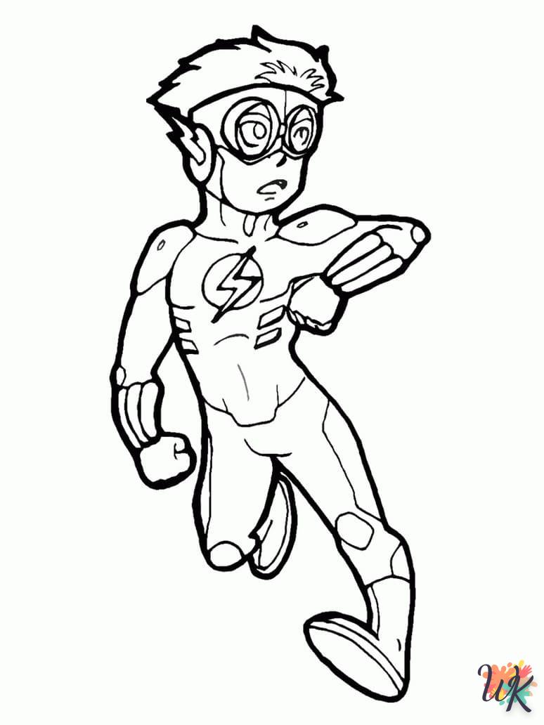 coloriage The Flash  a imprimer gratuitement