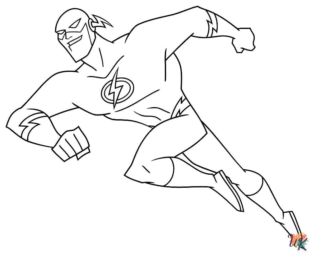 coloriage The Flash  pour bebe a imprimer 1