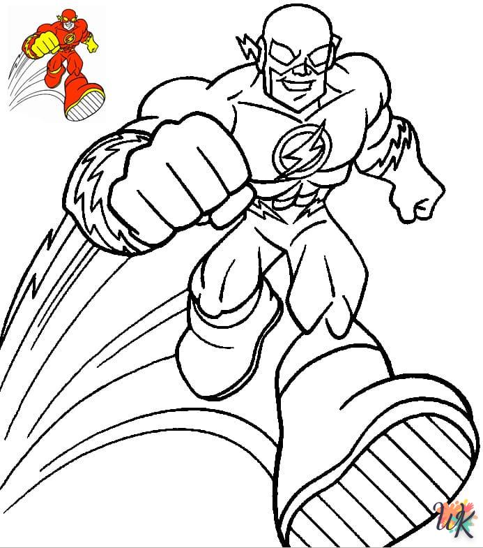 coloriage The Flash  a imprimer enfant 6 ans 1