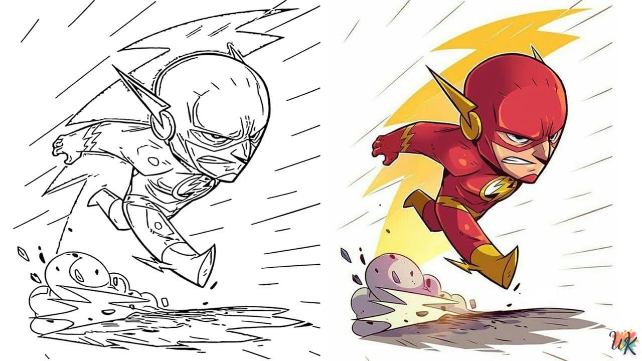 coloriage The Flash  sonic en ligne gratuit à imprimer