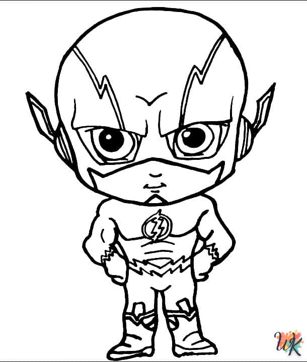 coloriage The Flash  pour bebe a imprimer