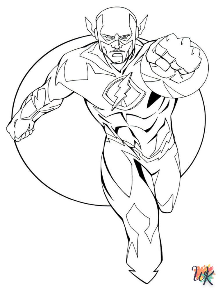 coloriage The Flash  gratuit