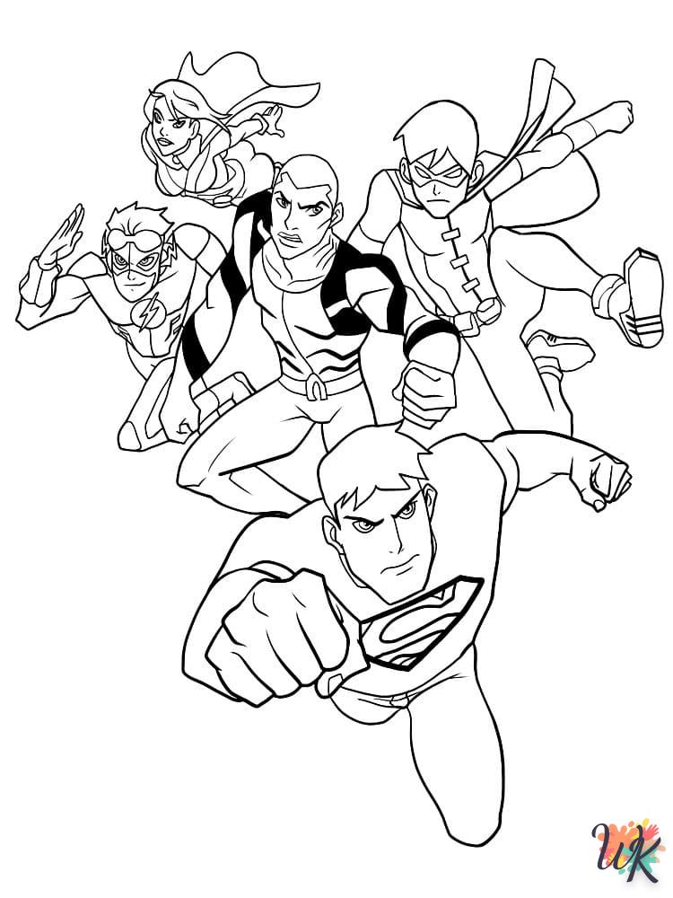 coloriage The Flash  a imprimer pour enfant de 4 ans