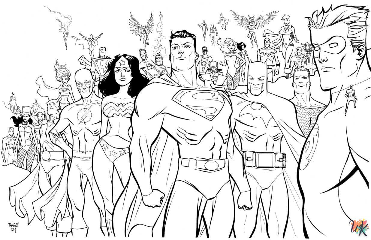 coloriage DC Comics  en ligne adulte gratuit 2