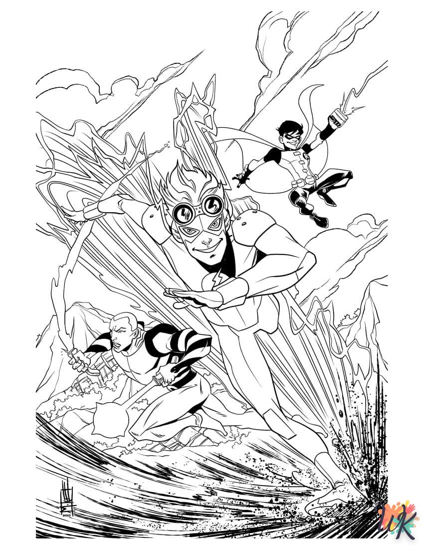 imprimer coloriage DC Comics  gratuit 1