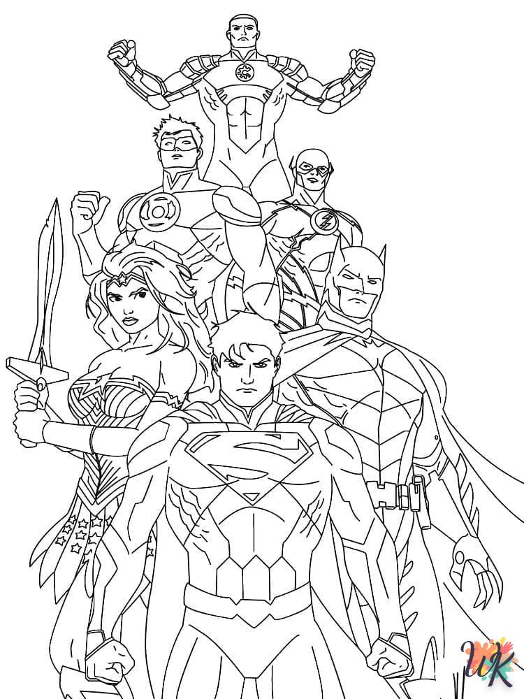 coloriage DC Comics  en ligne adulte gratuit 1