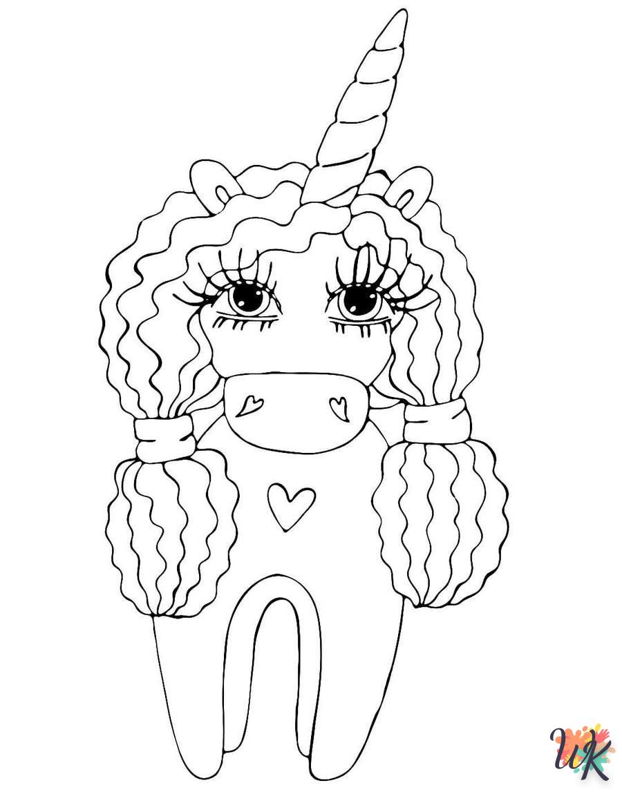 coloriage Licorne  pour enfants a imprimer gratuit