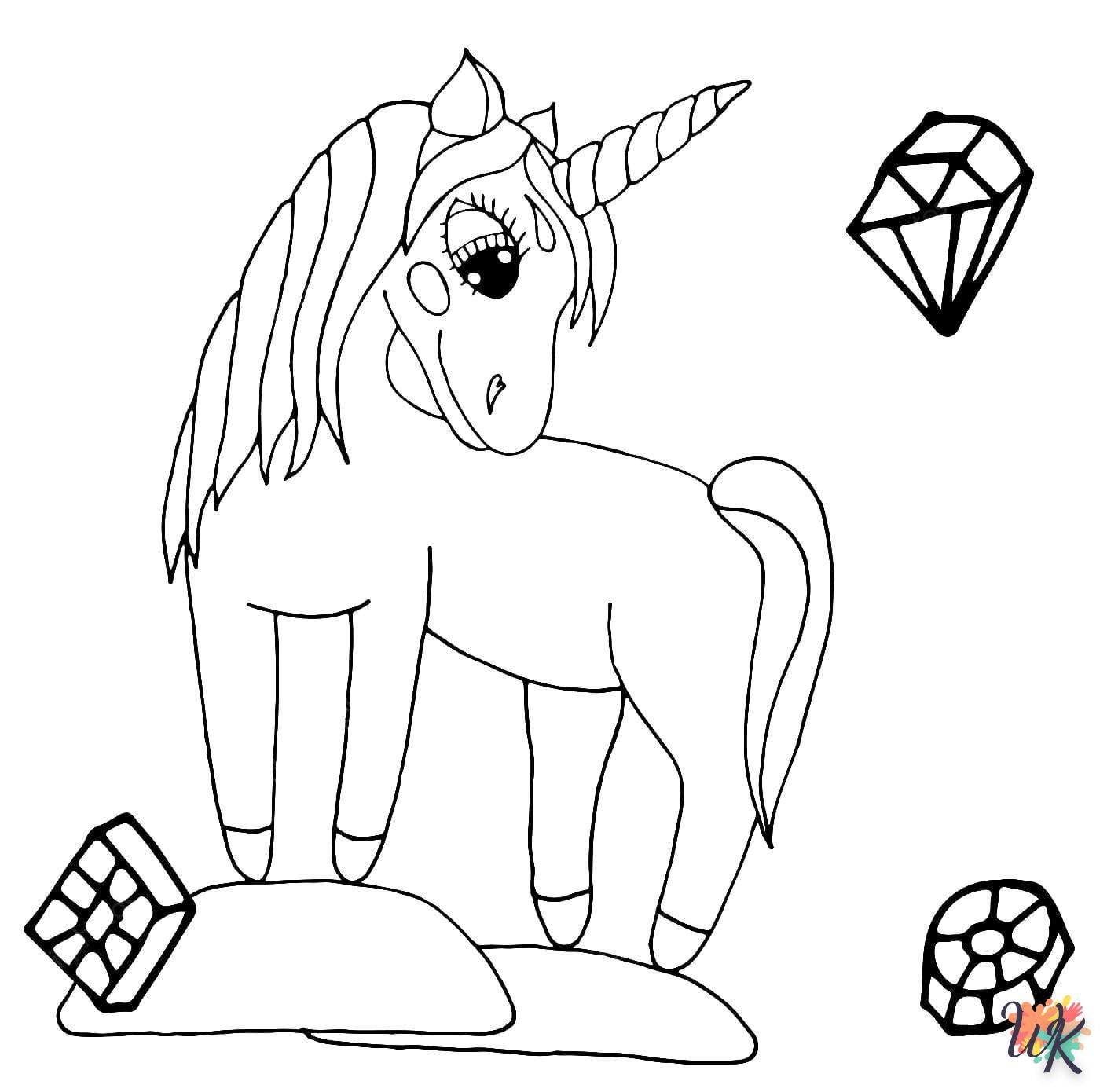 coloriage Licorne  licorne en ligne gratuit à imprimer 3