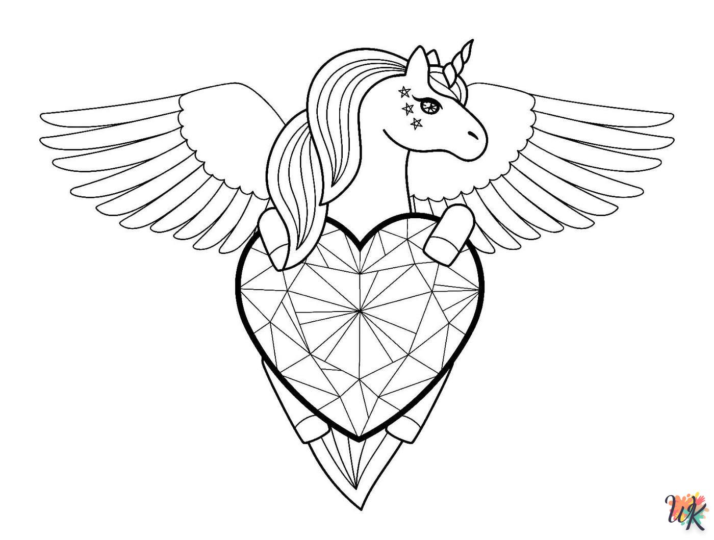 coloriage Licorne  à imprimer gratuitement pdf