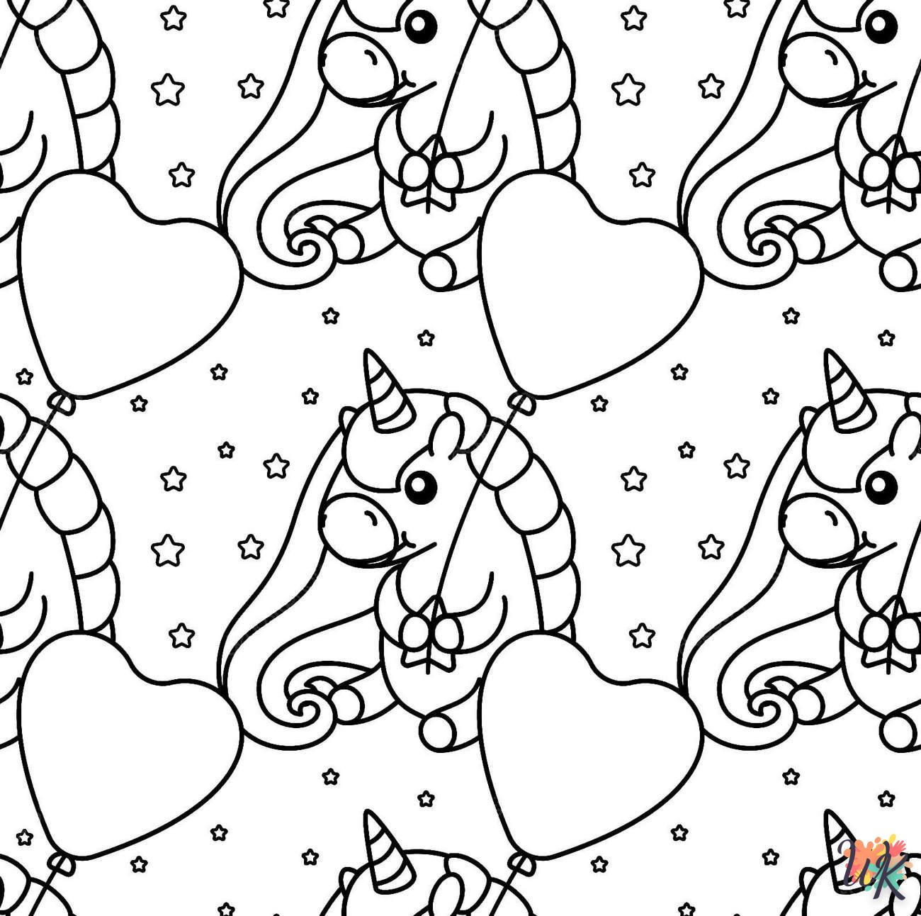 coloriage Licorne  a imprimer enfant 10 ans