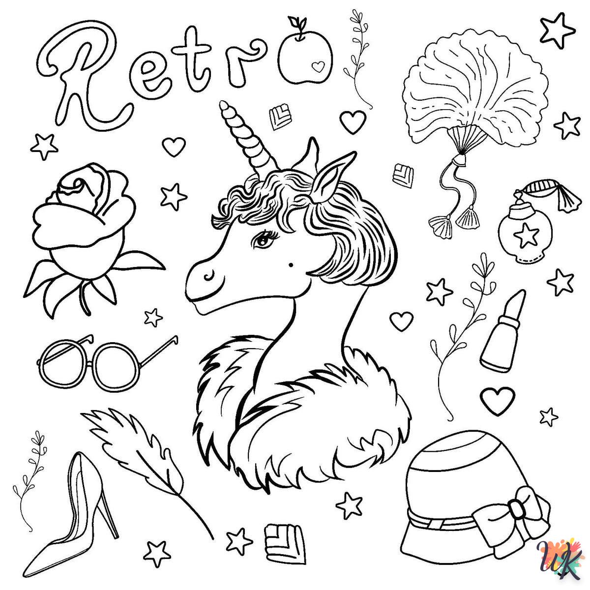 coloriage Licorne  enfant 2 ans a imprimer 1