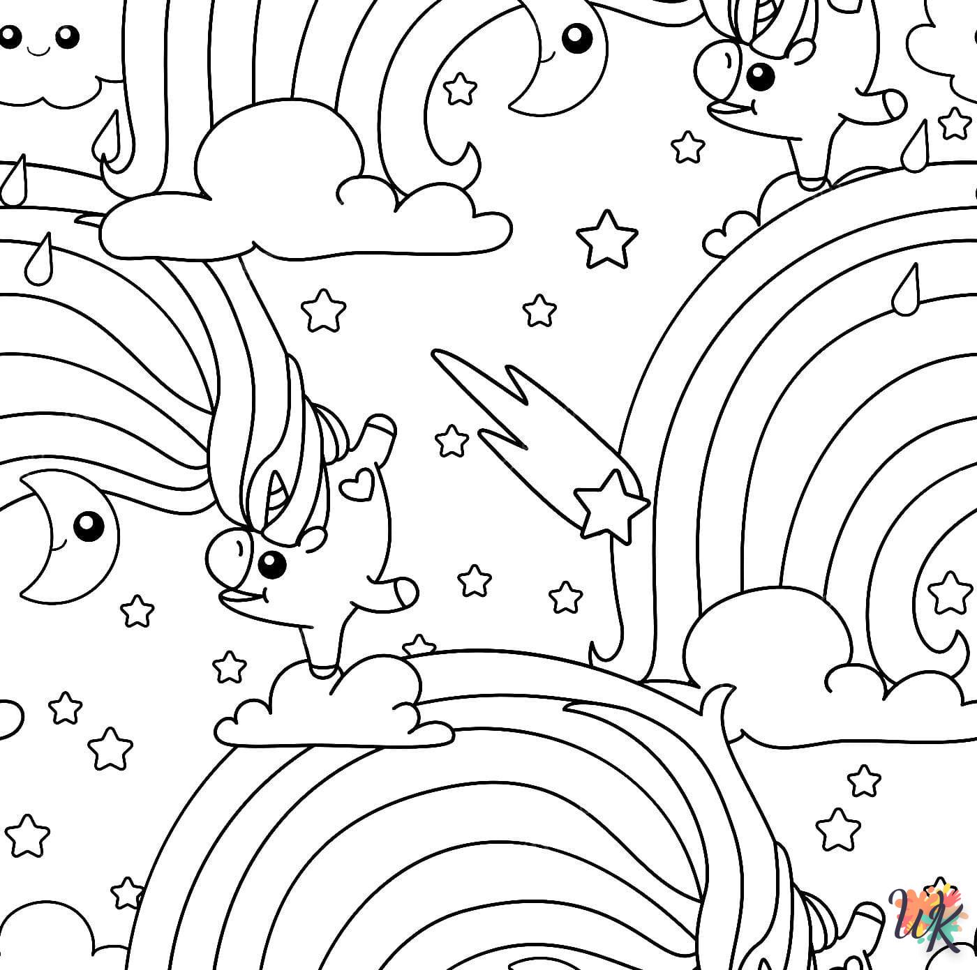 imprimer coloriage Licorne  pour enfant