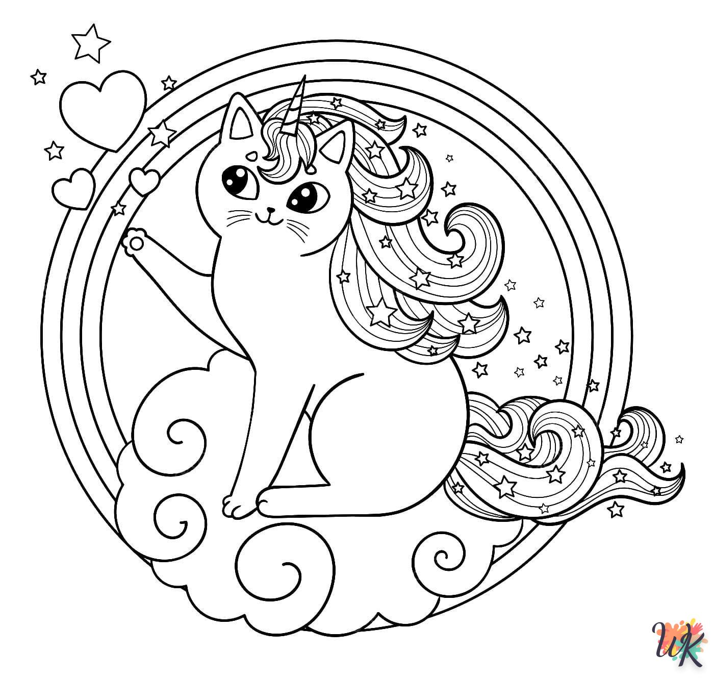 coloriage Licorne  enfant 2 ans a imprimer 1