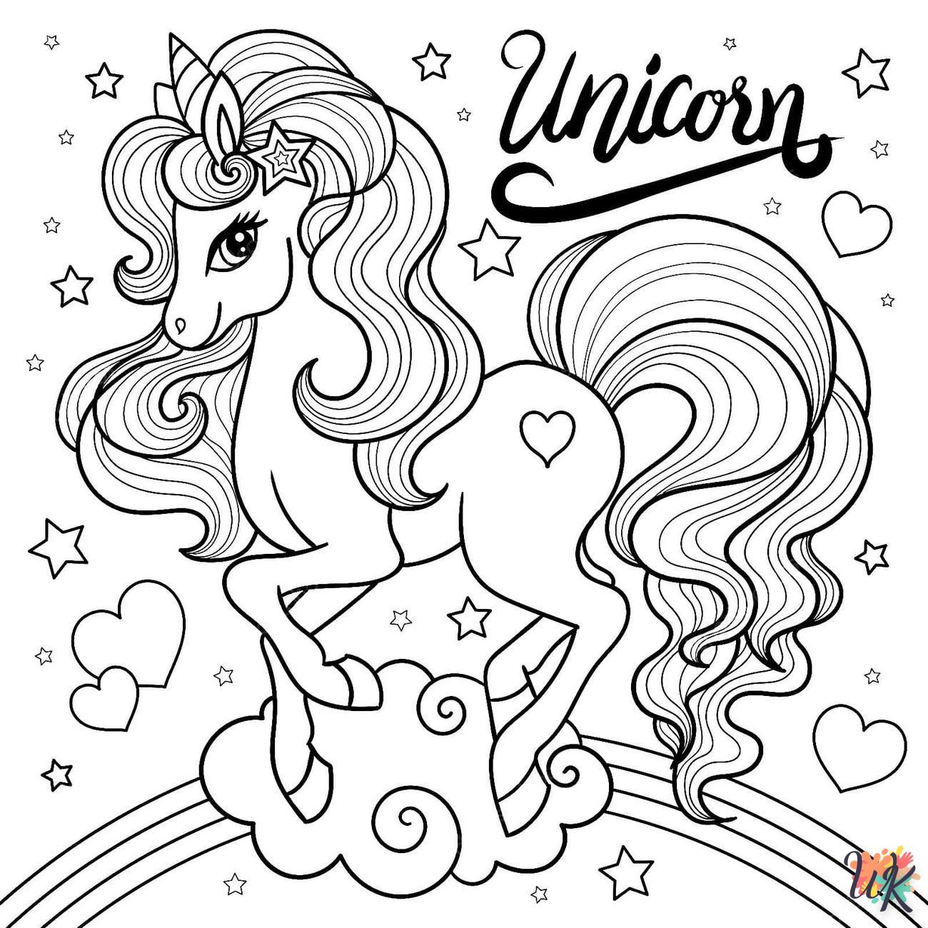 coloriage Licorne  bebe animaux a imprimer gratuit