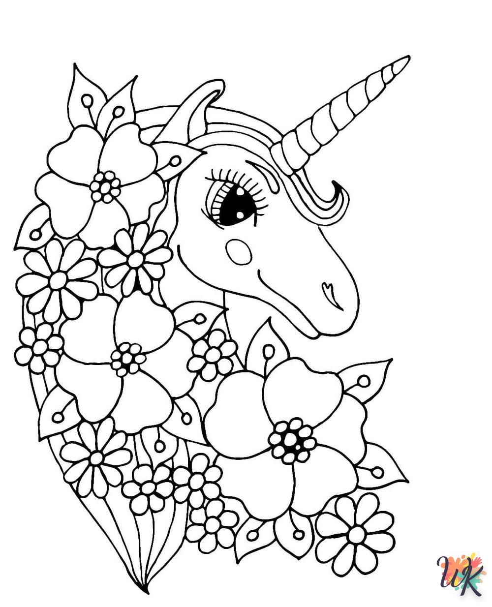 coloriage Licorne  de pour enfants 1