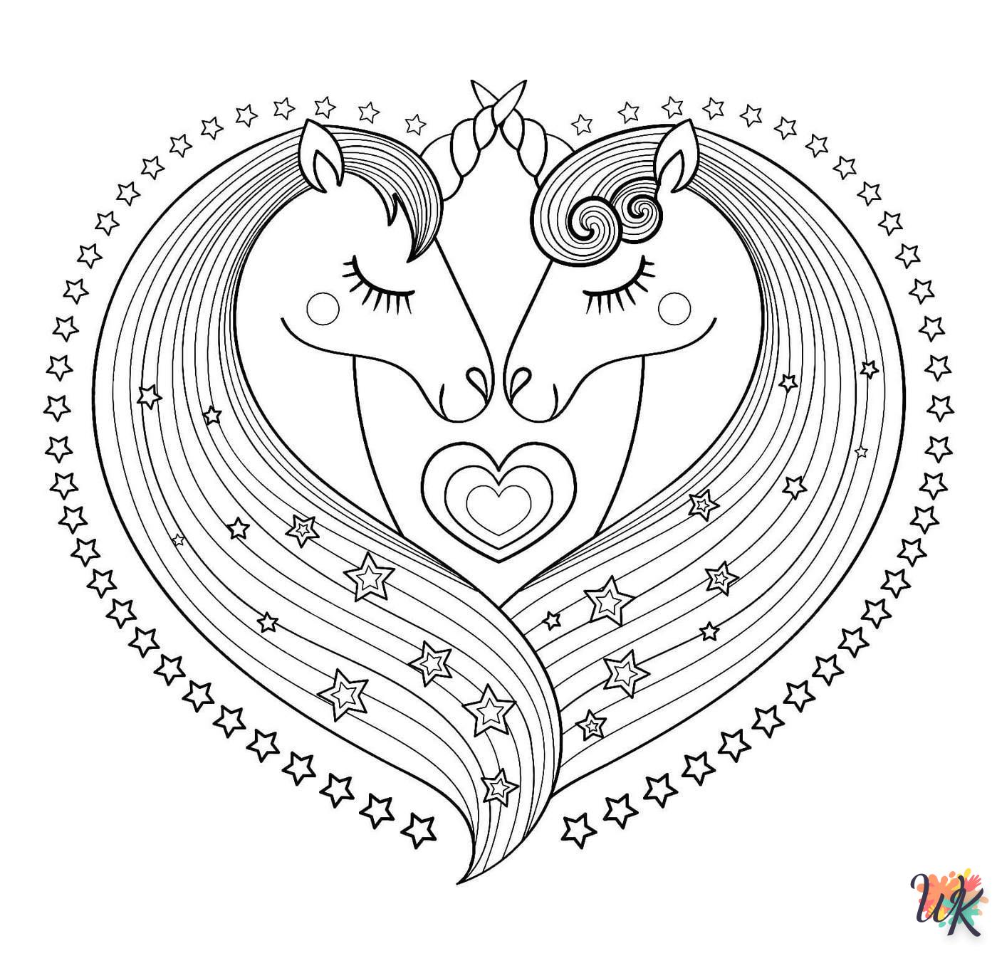 coloriage Licorne  magique à faire en ligne