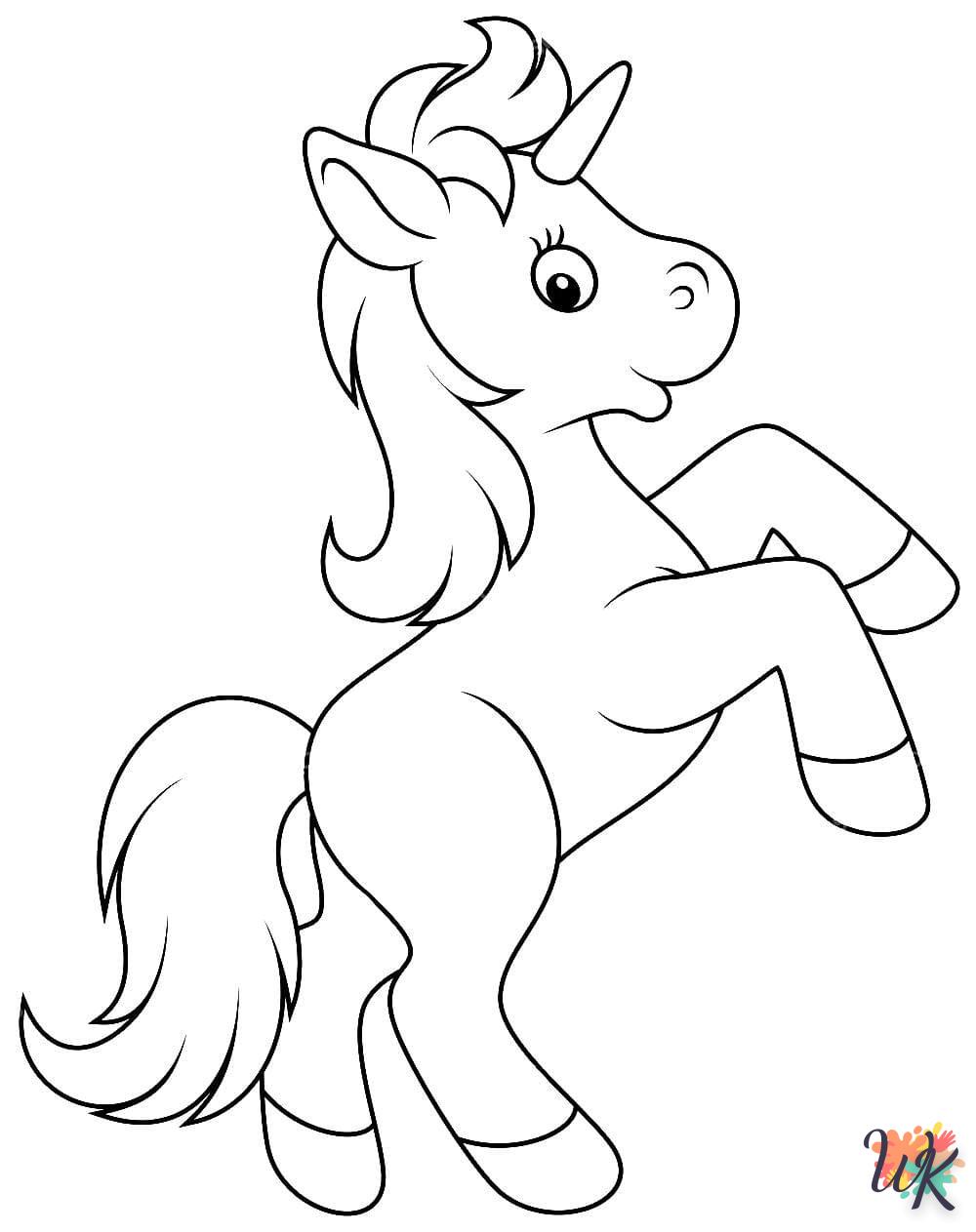 coloriage Licorne  pour enfant 1