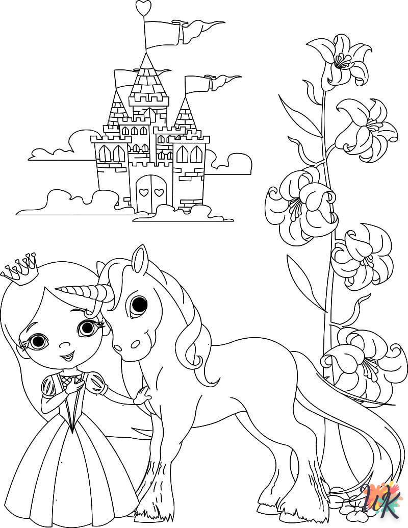 coloriage Licorne  pour enfant à imprimer