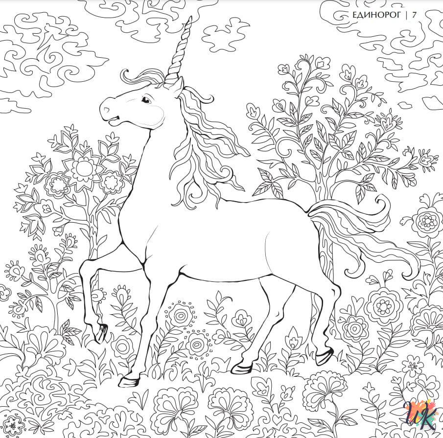 coloriage Licorne  gratuit