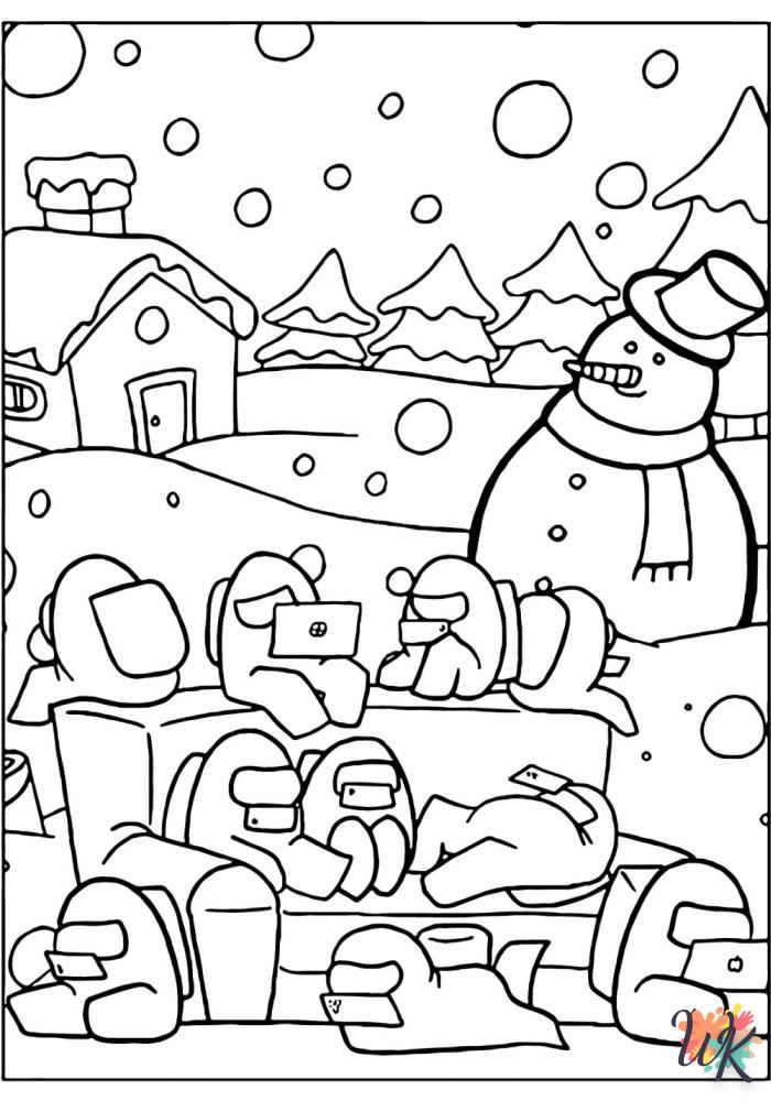 coloriage Among Us  pour enfant de 5 ans 1