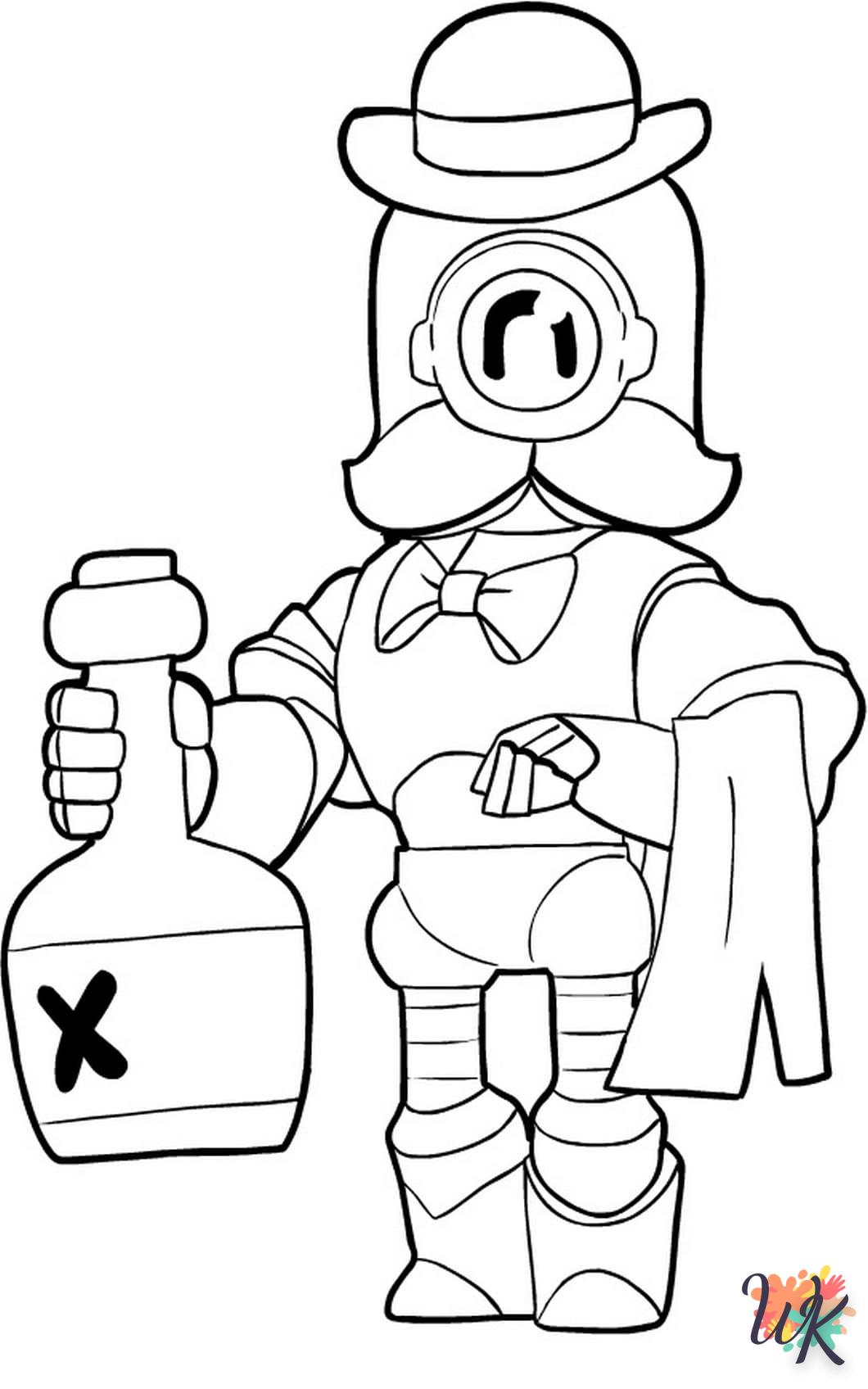 coloriage Brawl Stars  pour bebe a imprimer