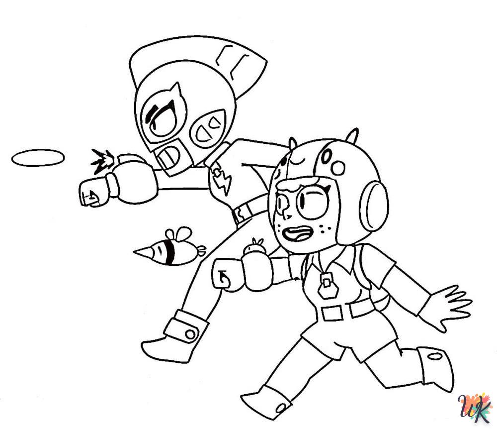 coloriage Brawl Stars  a imprimer enfant 10 ans