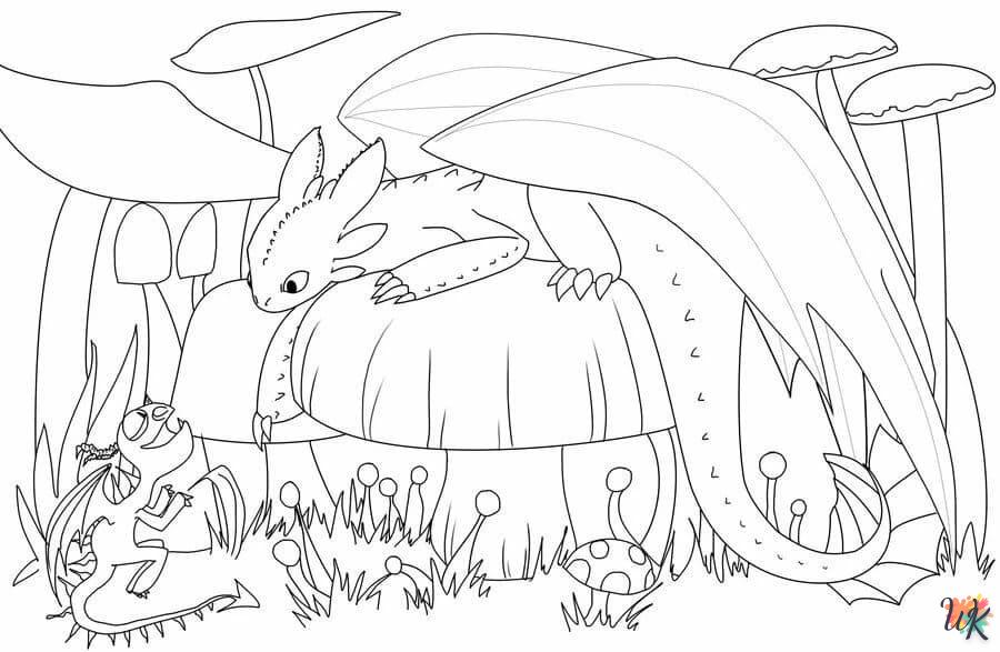 coloriage Dragon  en ligne gratuit pour 12 ans 1